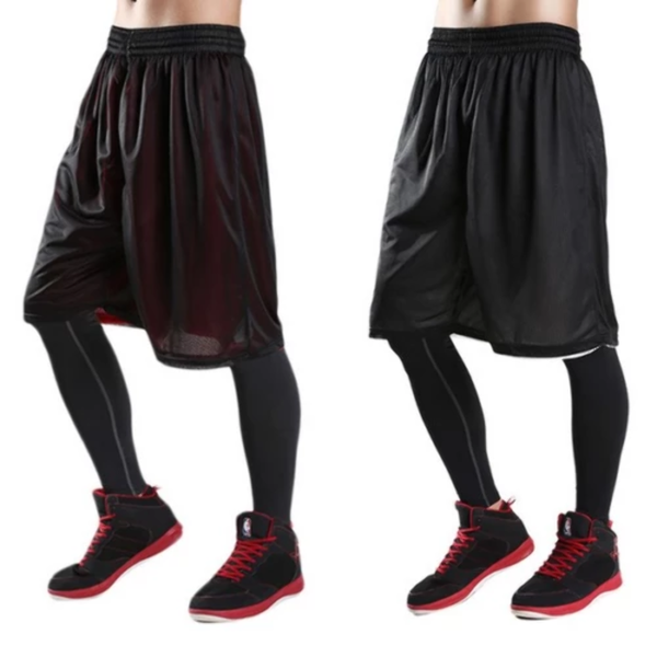 Basketball Hose Shorts kurz Herren Reversible