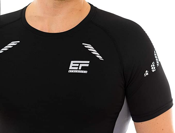 ef athletics Logoshirt Herren Kompressions Shirt Funktions Shirt kurzarm