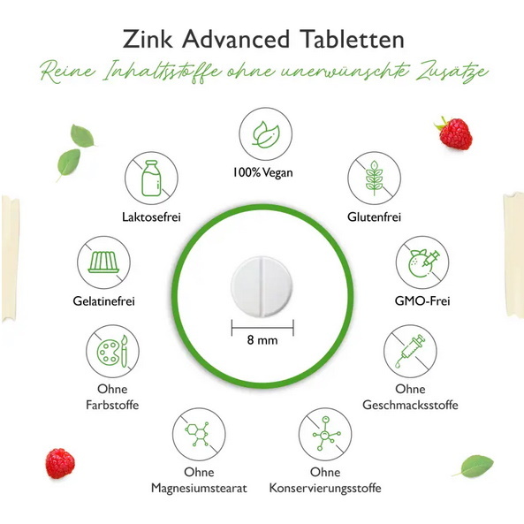Zinkbisglycinat + L-Histidin - 400 Tabletten mit 25 mg